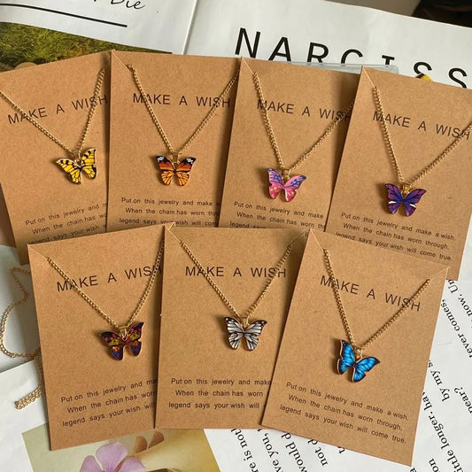 New Butterfly Pendant Necklace