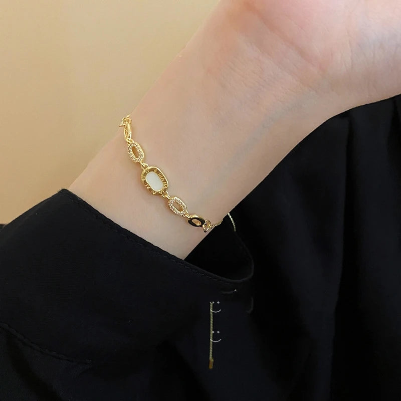 Elegant Gold Color Zircon Bracelets