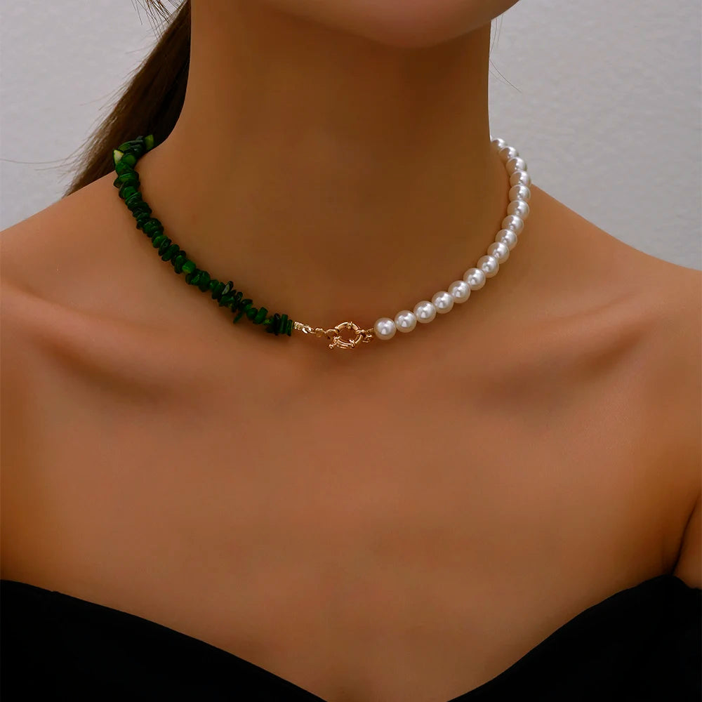 pearl colorful necklace